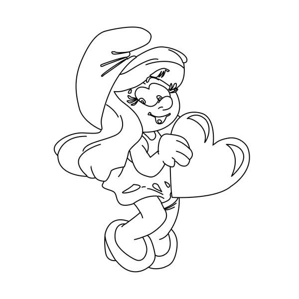 Смурфики раскраска для детей