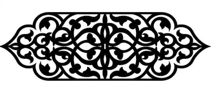 Арабский узор трафарет