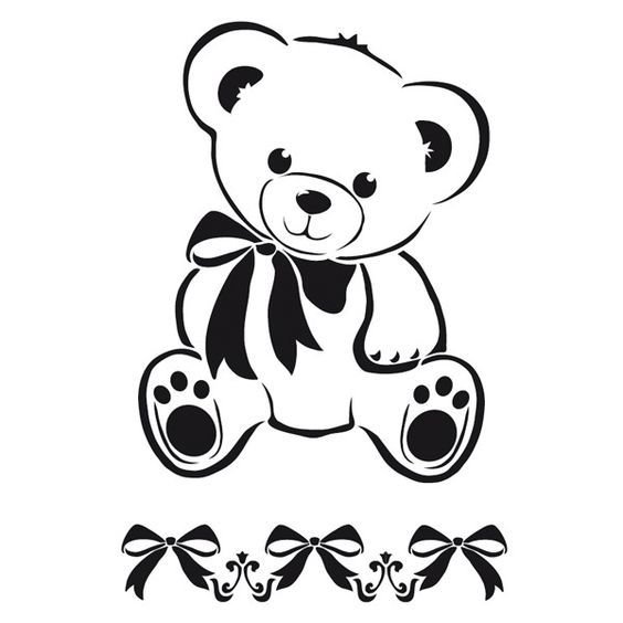 Трафареты детские для декора