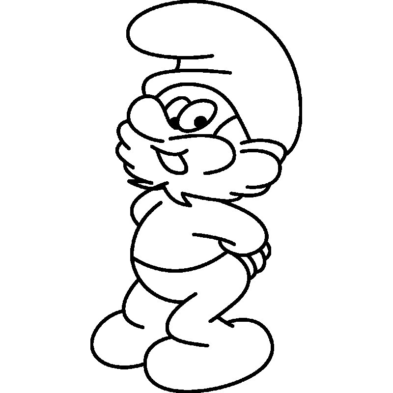 Смурфики для рисования