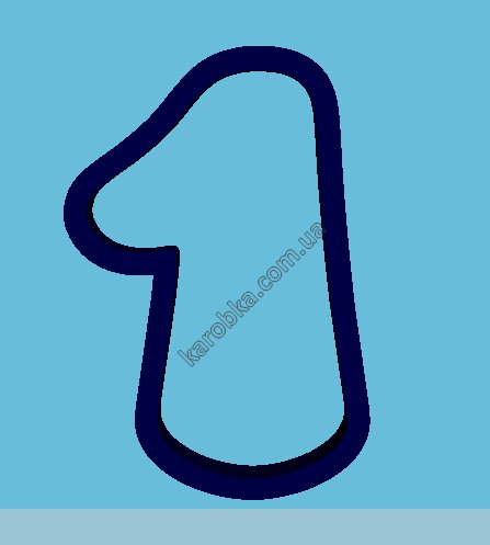 Единица трафарет для пряников