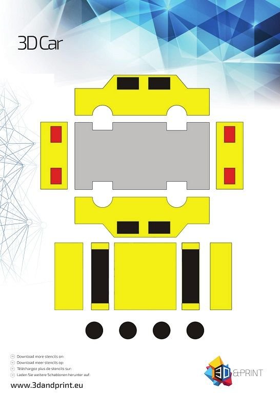 Трафареты для 3d ручки автомобиль
