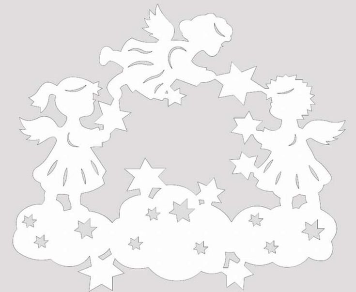 Новогоднее украшения на окна