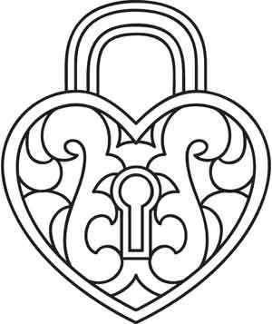 Замок трафарет