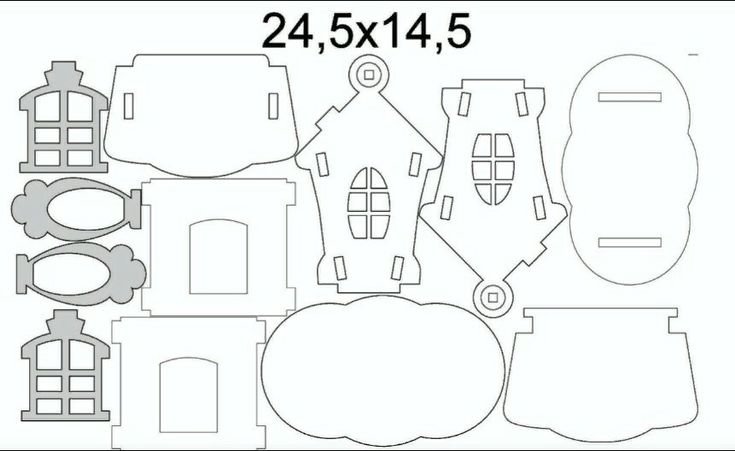 Чайный домик чертеж для лазерной резки