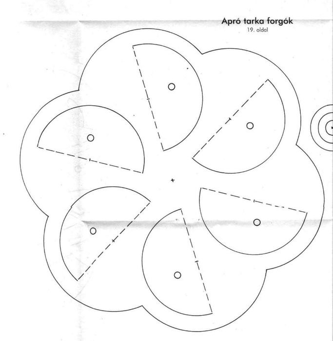 Схема изготовления вертушки