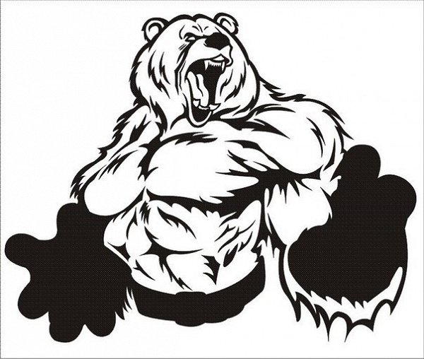 Медведь для плоттера