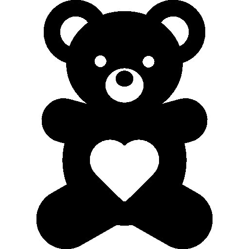 Мишка трафарет