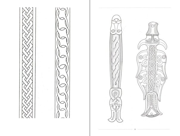 Скандинавские узоры и орнаменты для резьбы по дереву