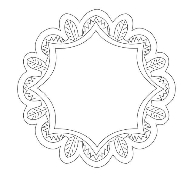 Трафарет "ажурная салфетка"