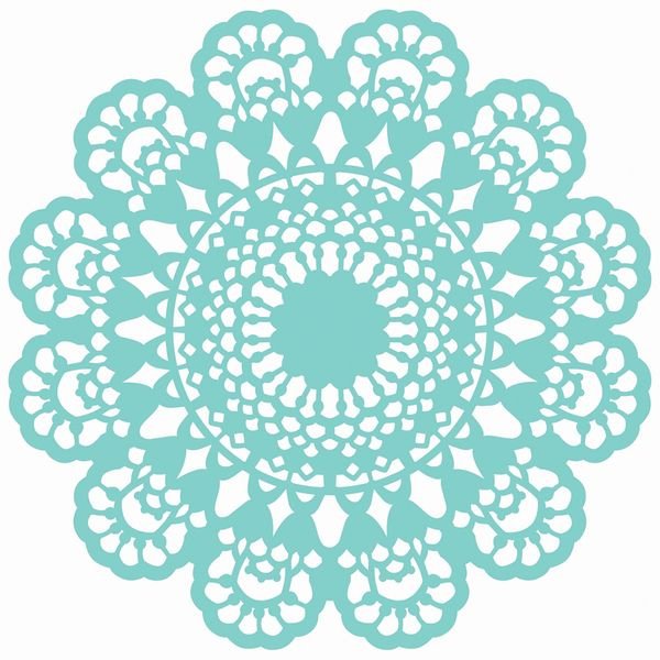 Салфетка ажурная круглая