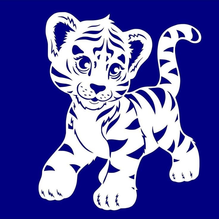 Вытынанки тигр