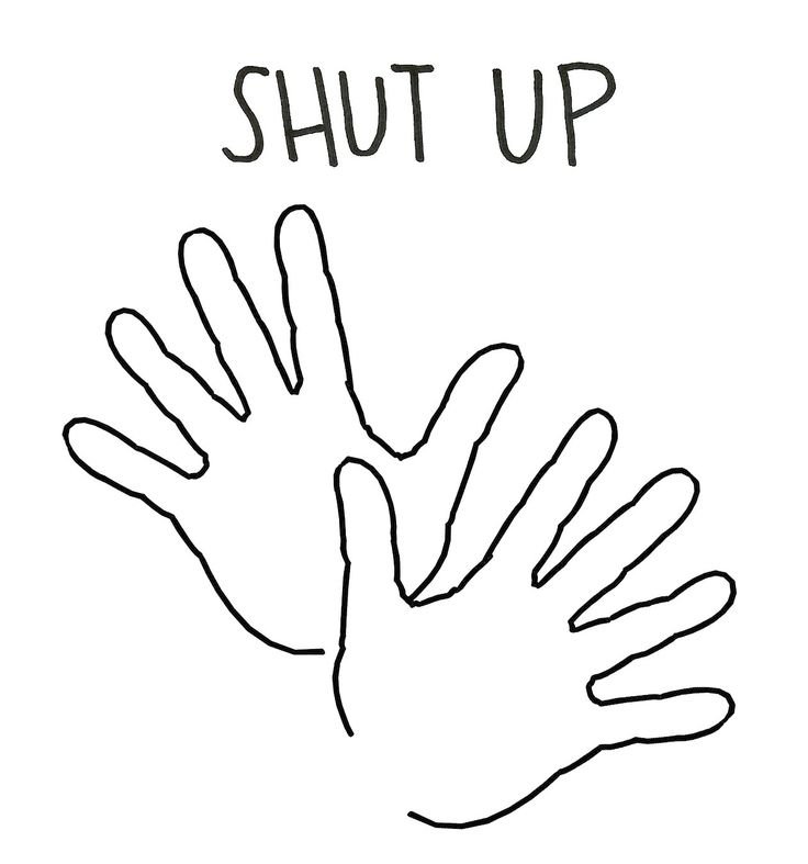 Раскраска детская ладошка