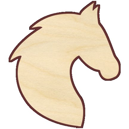 Лошадка на палке из фанеры