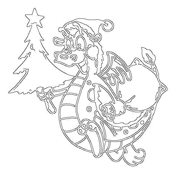 Год дракона вытынанки