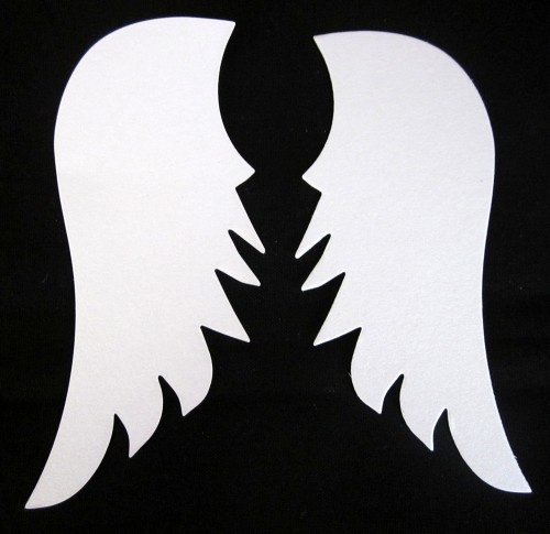 Крылышки для ангела из бумаги