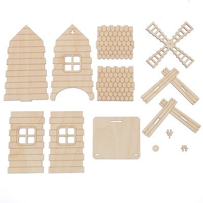 Макет домика из фанеры