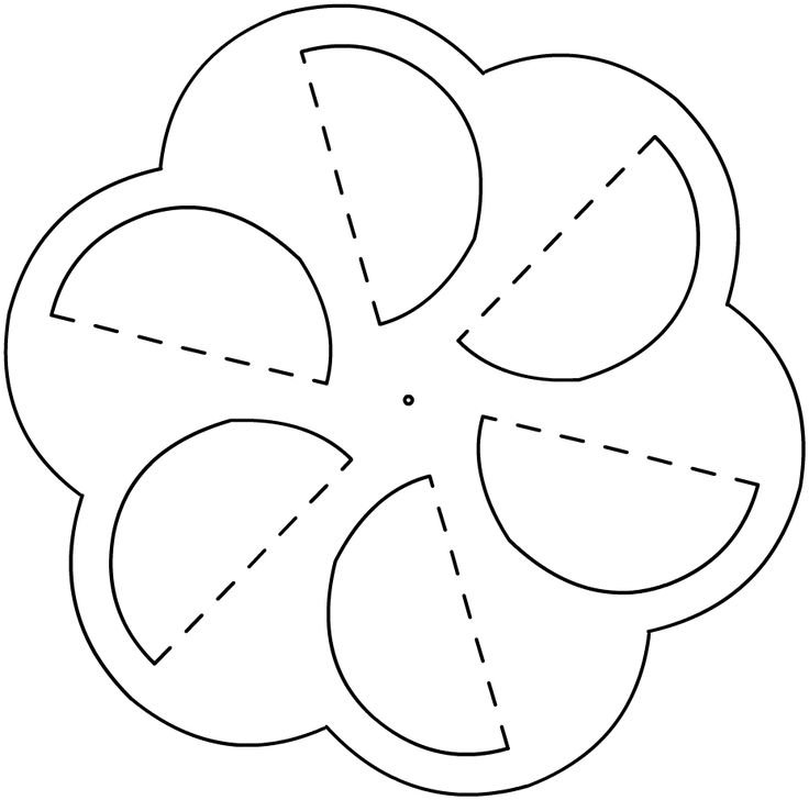 Вертушка трафарет