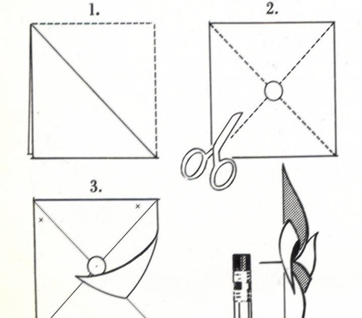 Игрушка вертушка из бумаги