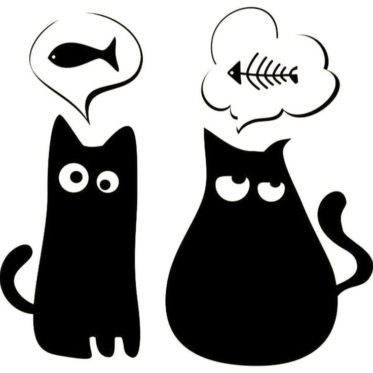 Трафареты котов для декора