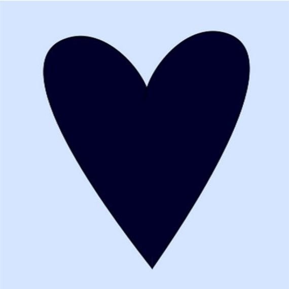 Сердечко вытянутое