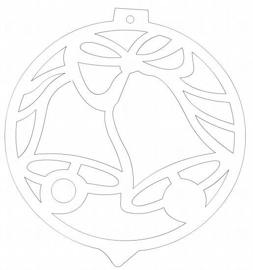 Вытынанки новогодние шары