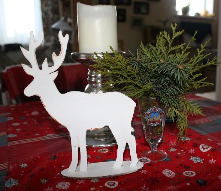 Новогодний олень декорация