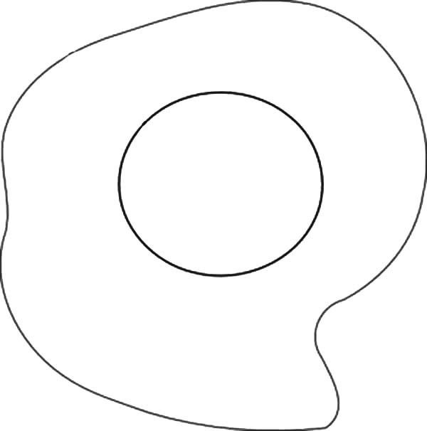 Яичница раскраска