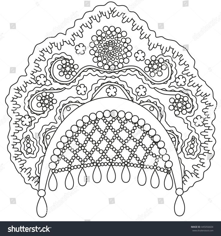 Узоры для кокошника русского народного