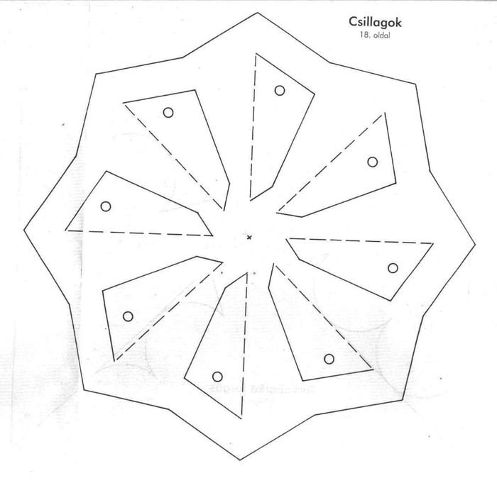 Вертушка трафарет