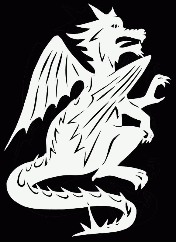 Год дракона вытынанки