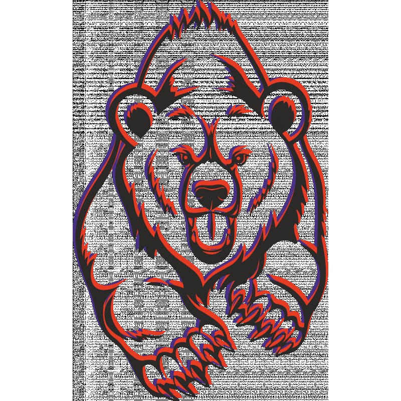 Медведь узор