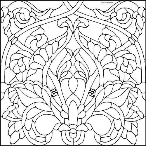 Трафареты для витражной росписи по стеклу