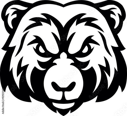 Контур головы медведя