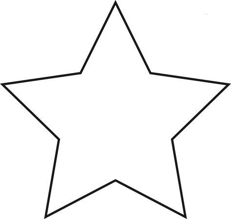 Звезда раскраска