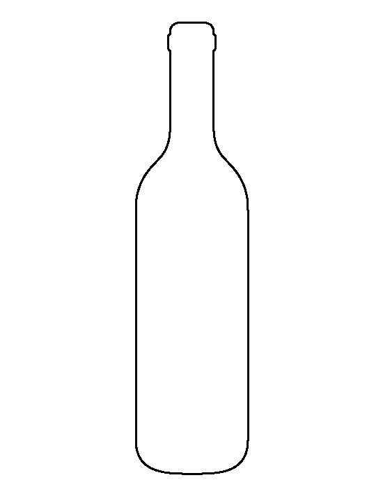 Трафарет бутылки