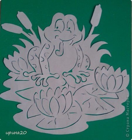 Царевна лягушка трафарет