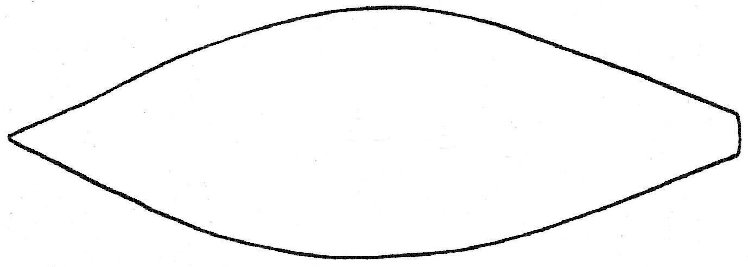 Лепесток трафарет для вырезания