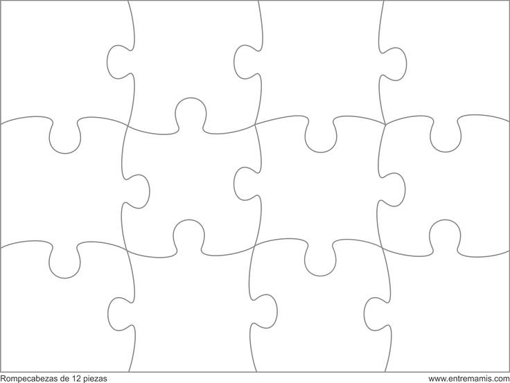 Трафарет "пазл"