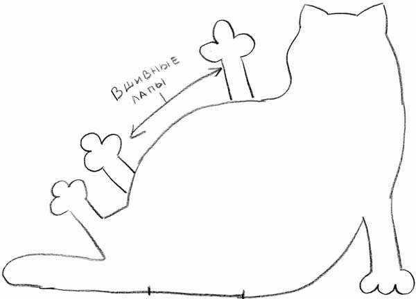 Кофейный кот выкройка