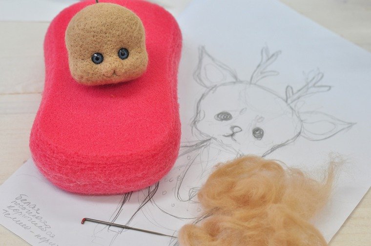 Сухое валяние из шерсти