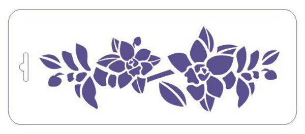 Пластиковые трафареты для декора цветов