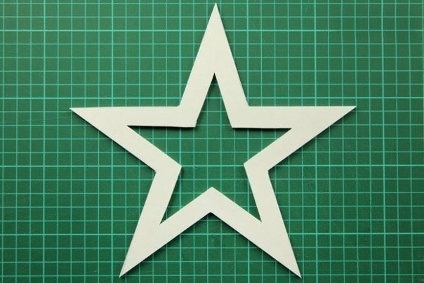 Звезда на елку вырезать