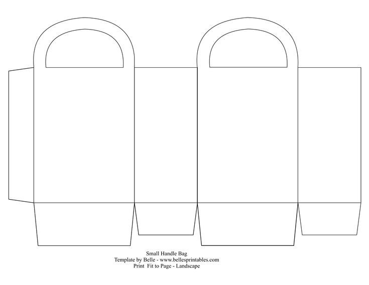 Макет коробки для подарка