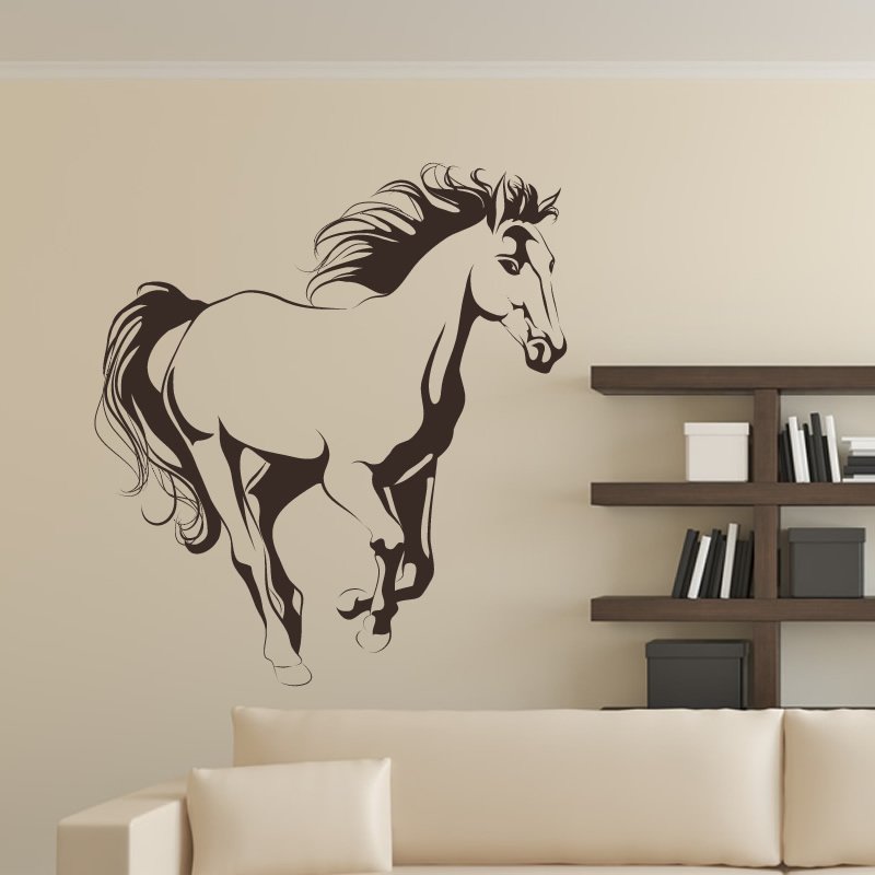 Трафарет лошади на стену