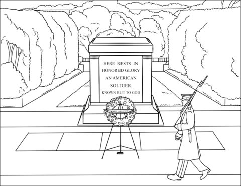 Памятник раскраска