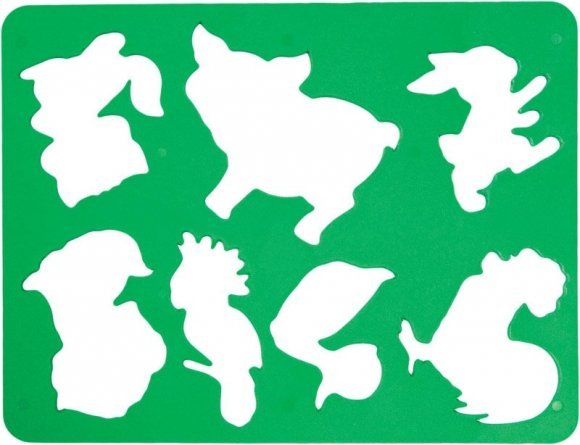 Трафареты животных пластиковые