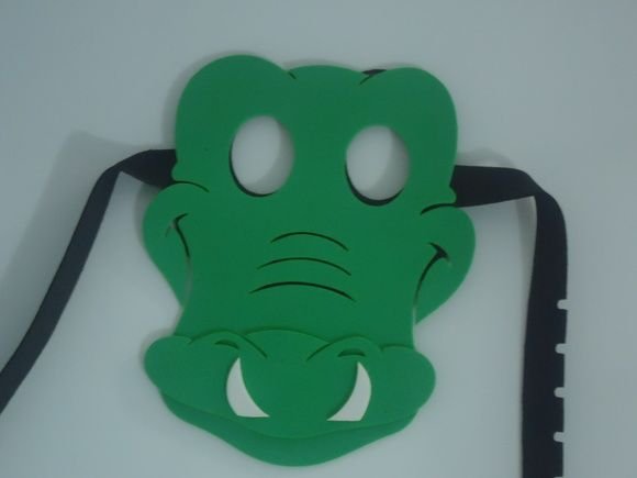 Бумажная маска крокодила