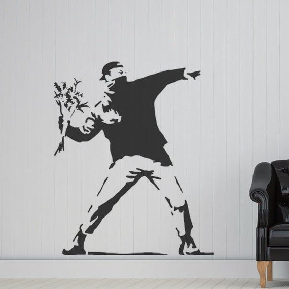 Banksy Flower Thrower