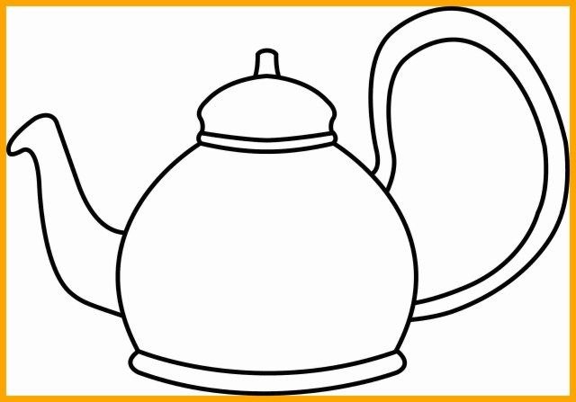 Чайник раскраска